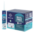 Easy push glue out and stop fast grab rapid cure environmentally friendly formula liquid nails construction adhesive